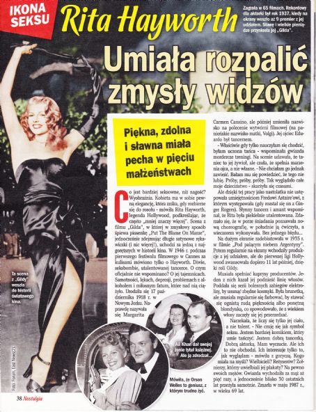Rita Hayworth - Nostalgia Magazine Pictorial [Poland] (April 2022)