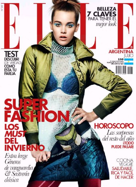 Pauline Hoarau, Elle Magazine July 2016 Cover Photo - Argentina
