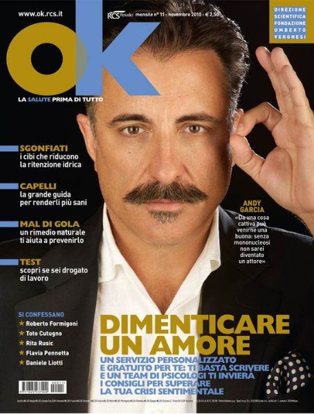 Andy Garcia, OK! Magazine November 2010 Cover Photo - Italy