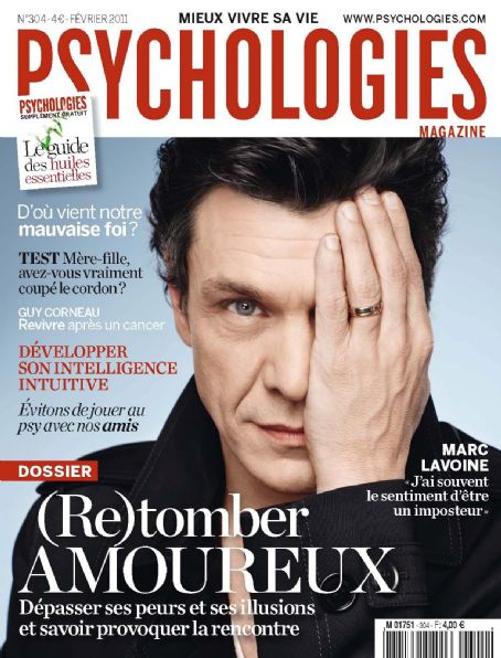 Marc Lavoine, Psychologies Magazine February 2011 Cover Photo - France