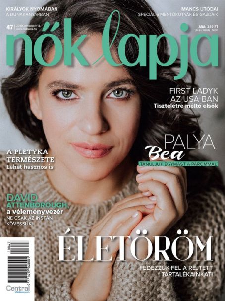 Bea Pálya, Nõk Lapja Magazine 18 November 2020 Cover Photo Hungary