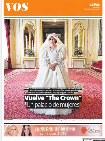 The Crown, Emma Corrin, VOS Magazine 14 November 2020 Cover Photo