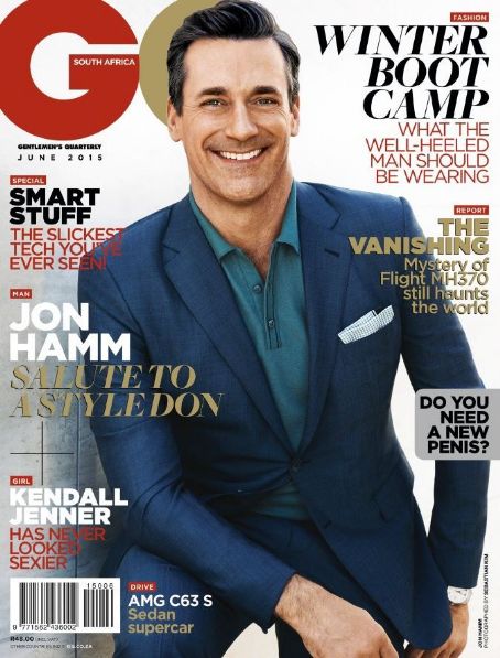 Jon Hamm, GQ Magazine June 2015 Cover Photo - South Africa