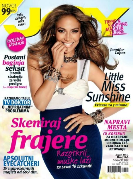 Jennifer Lopez, Joy Magazine August 2014 Cover Photo - Serbia
