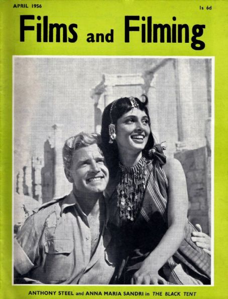 Anthony Steel - Films and Filming Magazine Cover [United Kingdom] (April 1956)