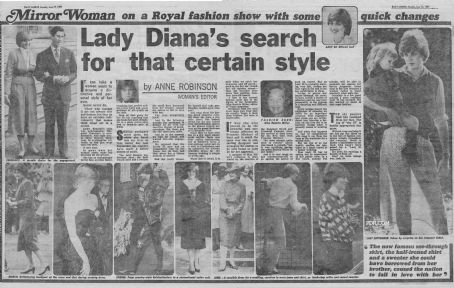 Lady Diana's search for that certain style - Sunday Mirror - 15 June ...