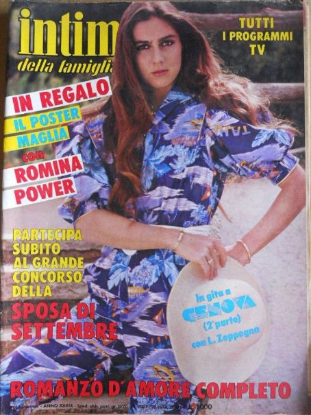 Romina Power, Intimita' Magazine 27 July 1984 Cover Photo - Italy