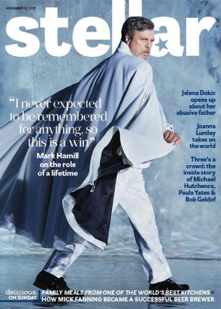 Mark Hamill, Stellar Magazine 12 November 2017 Cover Photo - Australia