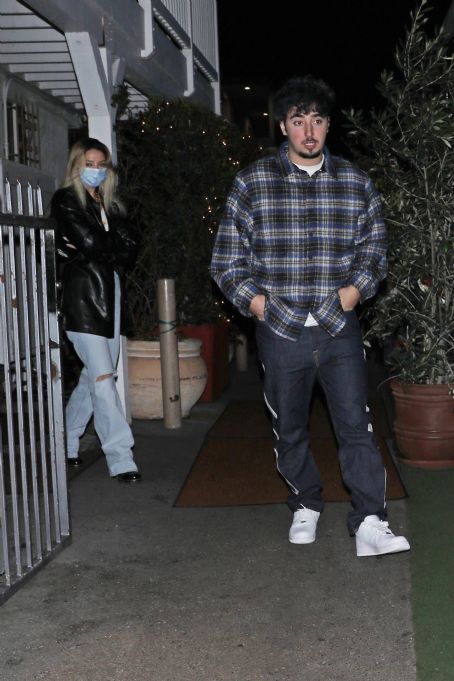 Madelyn Cline – Spotted with Zack Bia leaving Giorgio Baldi restaurant in Los Angeles