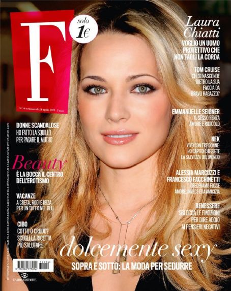Laura Chiatti F Magazine Magazine 24 April 2013 Cover Photo Italy 