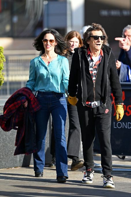 Ronnie Wood attends the unveiling of his new painting of the Rolling Stones at Pump Station @ Westfield on February 01, 2022 in London, England