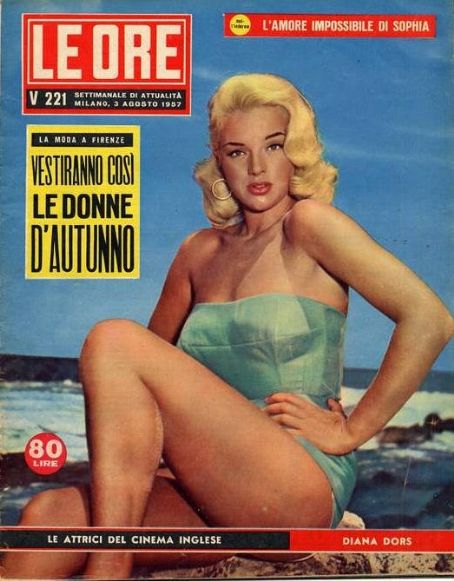 Diana Dors - Le Ore Magazine Cover [Italy] (3 August 1957)