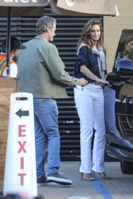 Cindy Crawford and Rande Gerber Leaves Nobu in Malibu