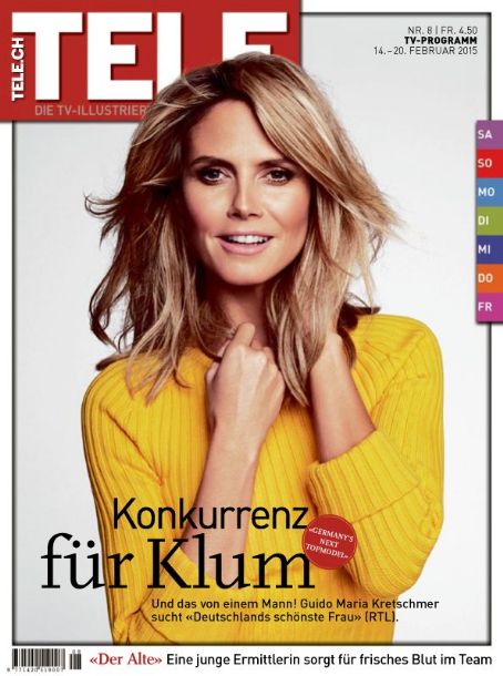 Heidi Klum, Tele Przewodnik Magazine 14 February 2015 Cover Photo 