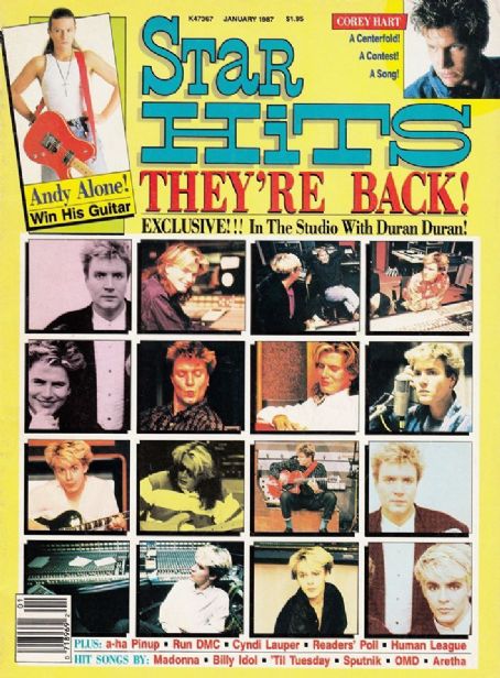 Simon Le Bon - Star Hits Magazine Cover [United States] (January 1987)