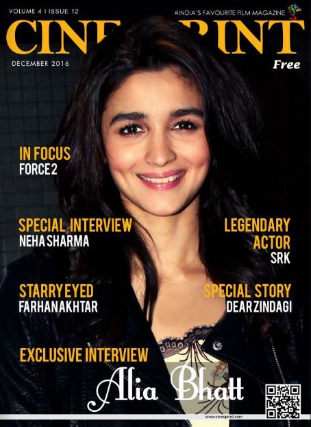 Alia Bhatt - Cinesprint Magazine Cover [India] (December 2016)