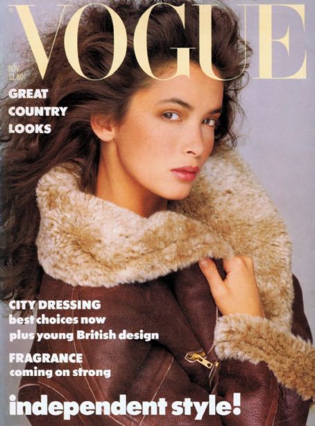 Linda Spierings, Vogue Magazine November 1986 Cover Photo - United Kingdom