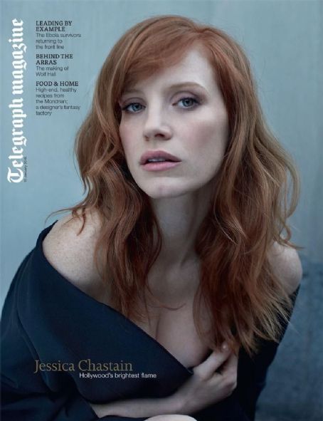 Jessica Chastain, Telegraph Magazine Magazine January 2015 Cover Photo