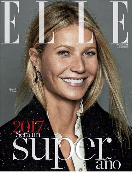 Gwyneth Paltrow, Elle Magazine January 2017 Cover Photo - Spain