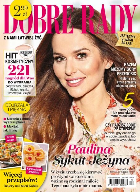 Paulina Sykut, Dobre Rady Magazine March 2022 Cover Photo - Poland