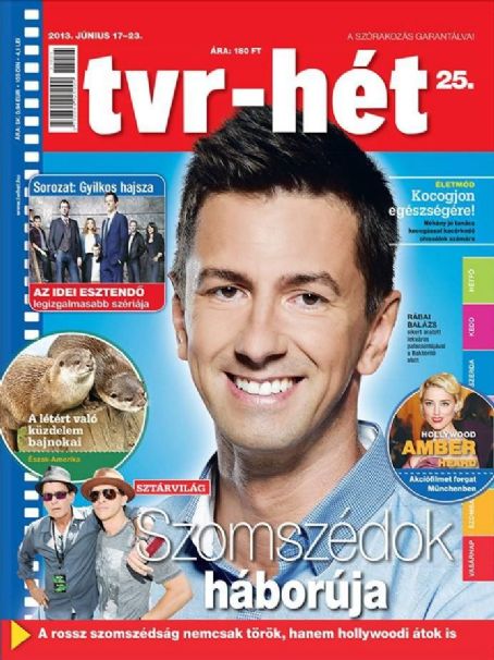 Balázs Rábai - Tvr-hét Magazine Cover [Hungary] (17 June 2013)