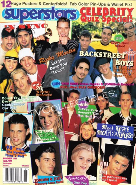 *NSYNC - Superstars Magazine Cover [United States] (November 1999)