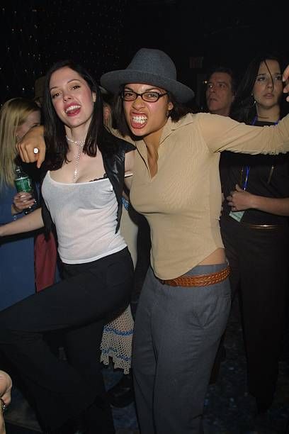 MTV New Years Eve 2001 - Rose McGowan and Rosario Dawson