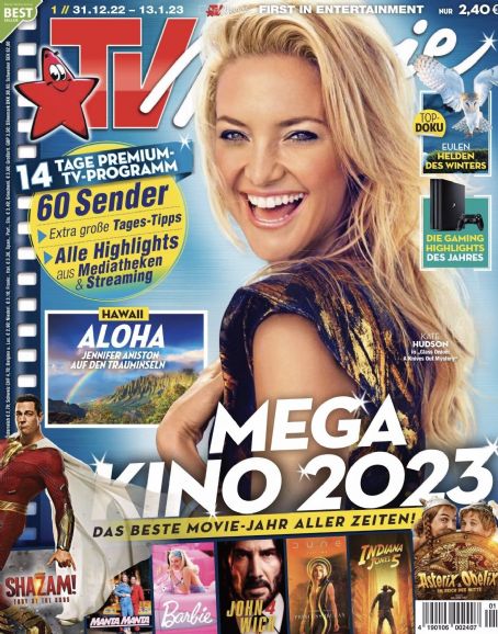 Kate Hudson, TV Movie Magazine 31 December 2022 Cover Photo - Germany