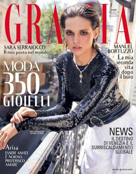 Sara Serraiocco, Grazia Magazine 21 November 2019 Cover Photo - Italy