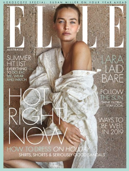 Lara Bingle, Elle Magazine February 2019 Cover Photo - Australia