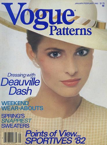 Joan Severance, Vogue Patterns Magazine January 1982 Cover Photo ...
