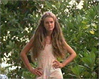 Brooke Shields in The Blue Lagoon (1980) .