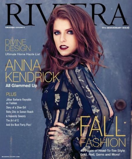 Anna Kendrick, Riviera Magazine September 2012 Cover Photo - United States