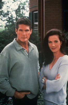 Terry Farrell and David Hasselhoff