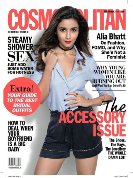 Alia Bhatt - Cosmopolitan Magazine Cover [India] (September 2016)