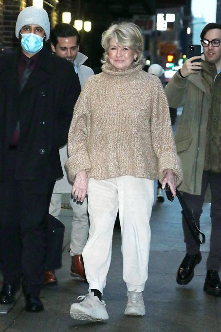 Martha Stewart – Arrives at The Late Show With Stephen Colbert in New York
