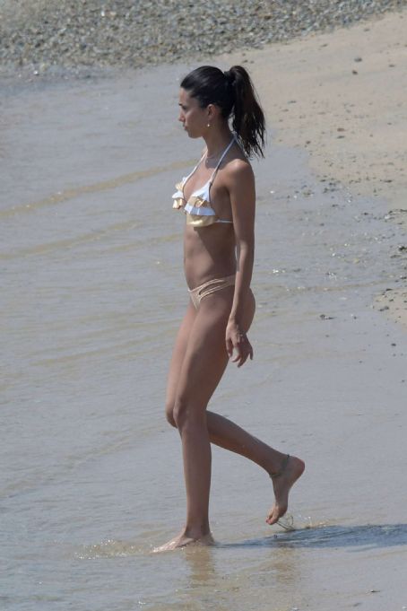 Federica Nargi in Bikini on the beach in Skorpios