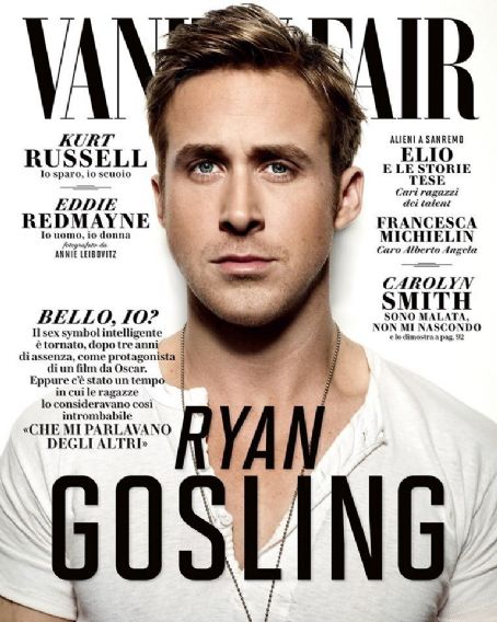 Ryan Gosling, Vanity Fair Magazine 10 February 2016 Cover Photo - Italy