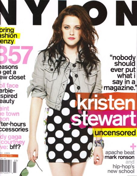 Kristen Stewart, Nylon Magazine March 2009 Cover Photo - United States