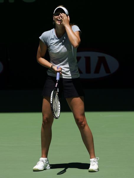 Maria Sharapova - Practice Session At Melbourne Park (Jan. 26 2007