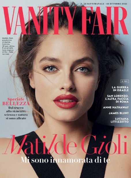 Matilde Gioli, Vanity Fair Magazine 18 October 2023 Cover Photo - Italy