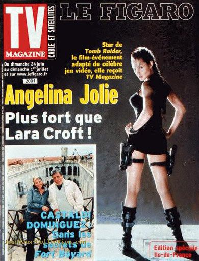Angelina Jolie - TV Magazine Cover [France] (24 June 2001)