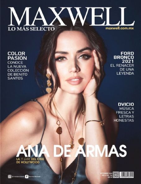 Ana de Armas, Maxwell Magazine September 2020 Cover Photo - Mexico