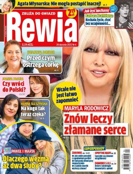 Maryla Rodowicz - Rewia Magazine Cover [Poland] (26 January 2022)
