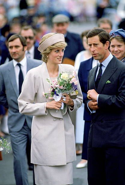 Princess Diana during a visit to the Shetland Isles, Scotland - 24 July ...