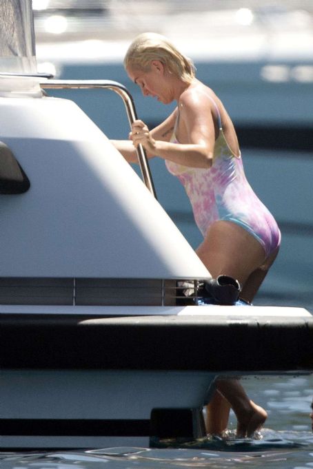 Katy Perry in Swimsuit on holiday in Mallorca