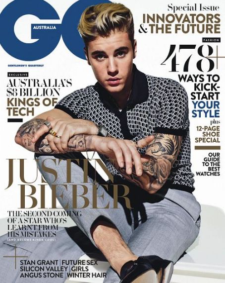 Justin Bieber, GQ Magazine May 2016 Cover Photo - Australia