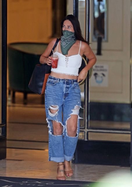 Jessica Ciencin Henriquez – wearing Armie’s bandana in LA