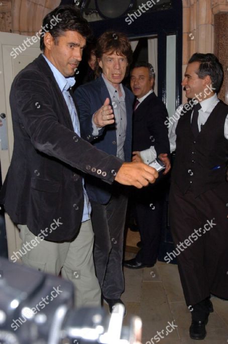 L'Wren Scott and Mick Jagger leaving Georges Private Club, London, Britain - 5 September 2007