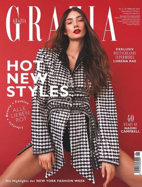 Lorena Rae, Grazia Magazine 29 February 2024 Cover Photo - Germany